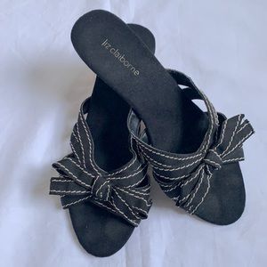 Liz Claiborne | Chelsey Cork Wedge Slides Sandals 7 1/2